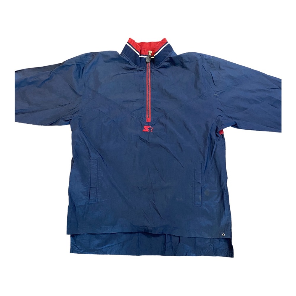Vintage 90s STARTER Half Zip Bomber Lightweight Windbreaker Shell Jacket